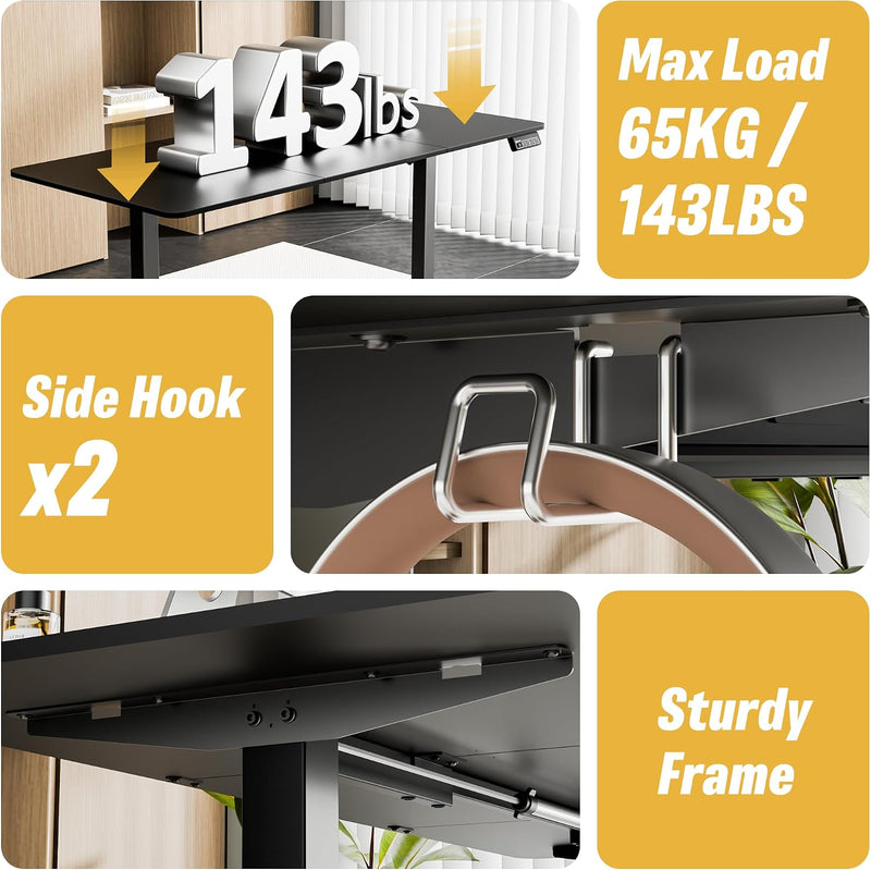 Electric Standing Desk 2 Memory Heights