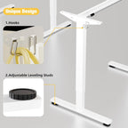 Electric Standing Desk Frame Height Adjustable Sit Stand