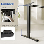 Electric Standing Desk Frame Height Adjustable Sit Stand