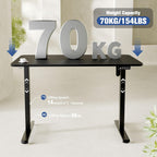 Electric Standing Desk Frame Height Adjustable Sit Stand