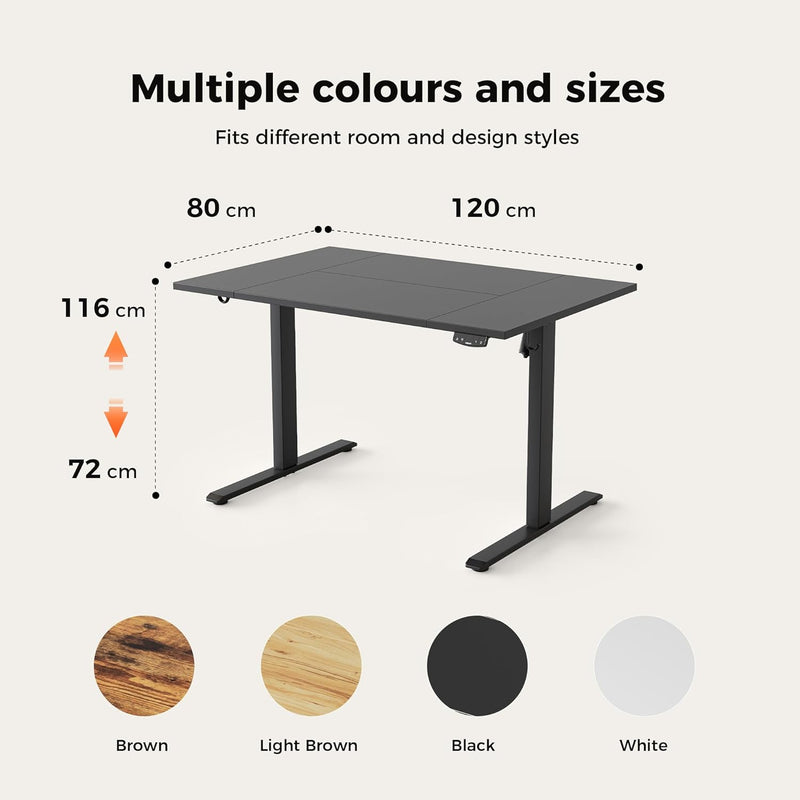 Electric Standing Desk 2 Memory Buttons Height