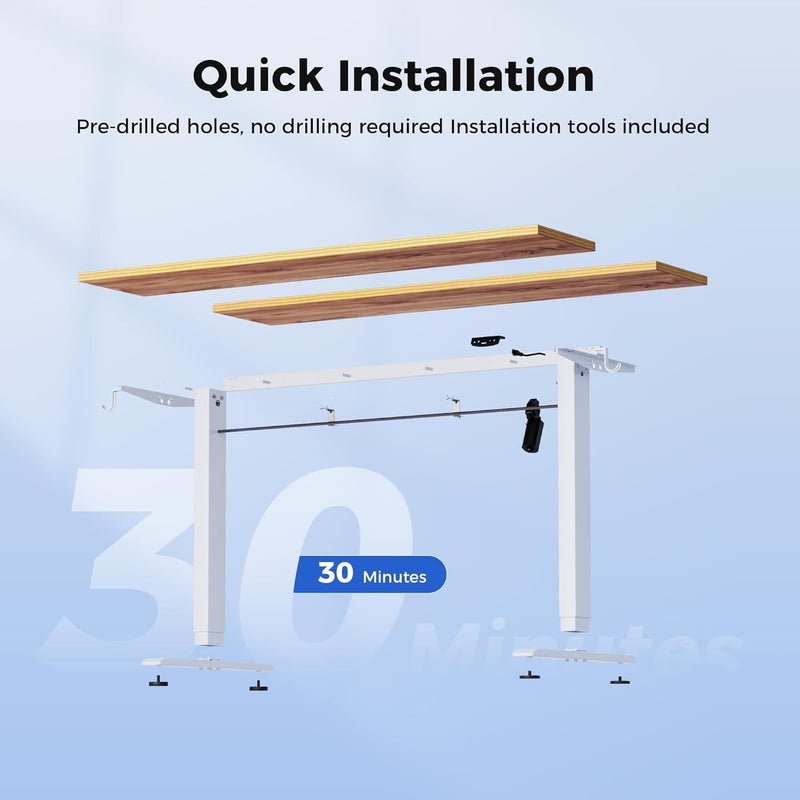 Electric Standing Desk 2 Memory Buttons Height