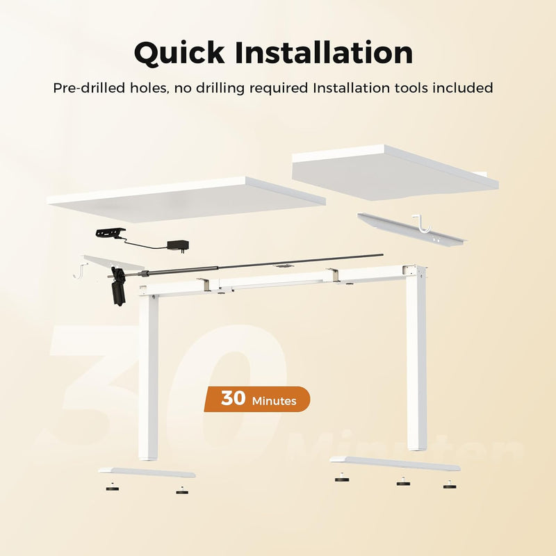 Electric Standing Desk 2 Memory Buttons Height