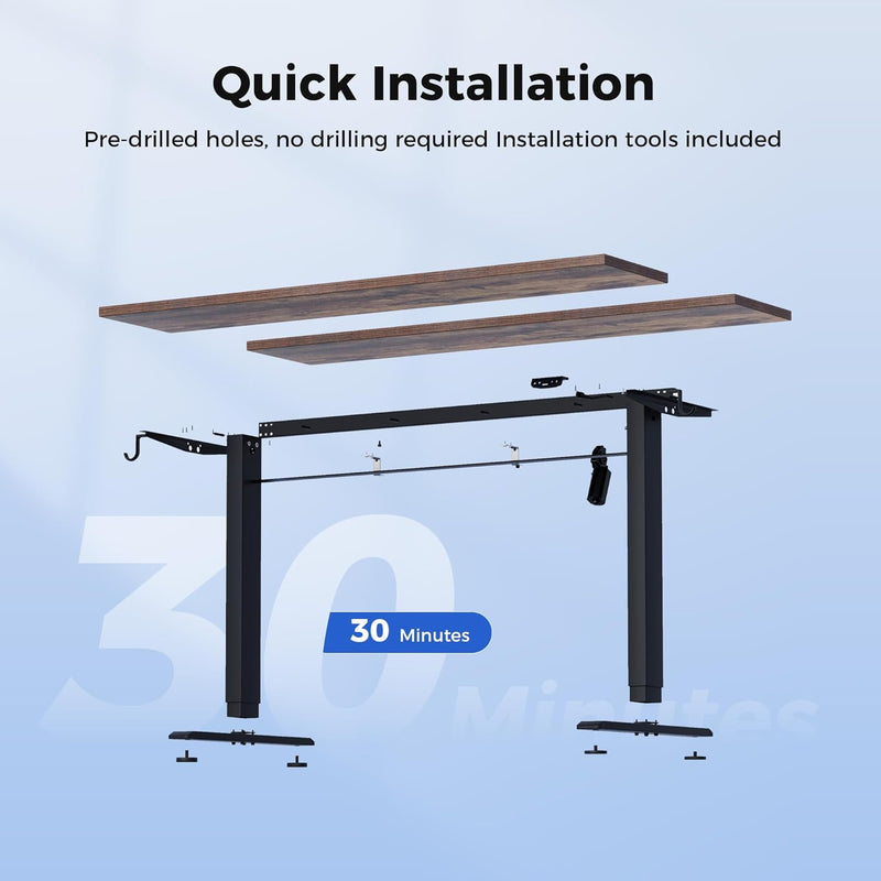 Electric Standing Desk 2 Memory Buttons Height