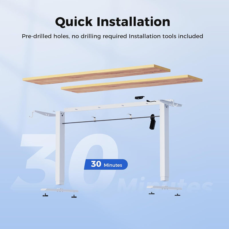 Electric Standing Desk 2 Memory Buttons Height