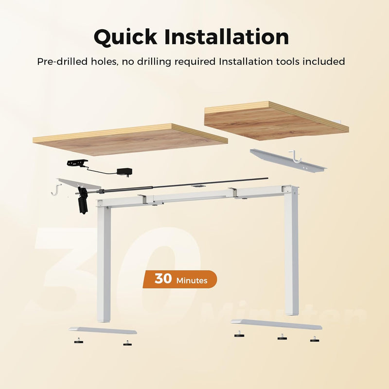 Electric Standing Desk 2 Memory Buttons Height
