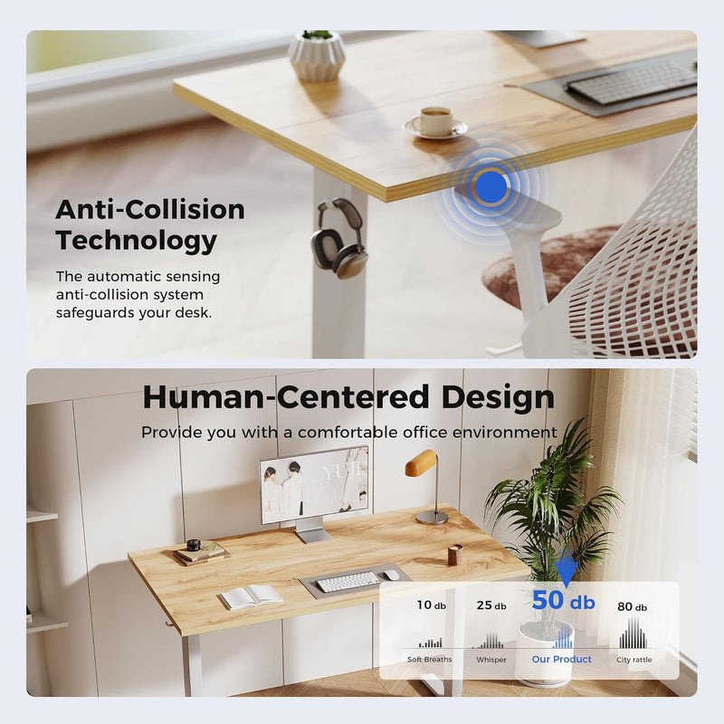 Electric Standing Desk 2 Memory Buttons Height