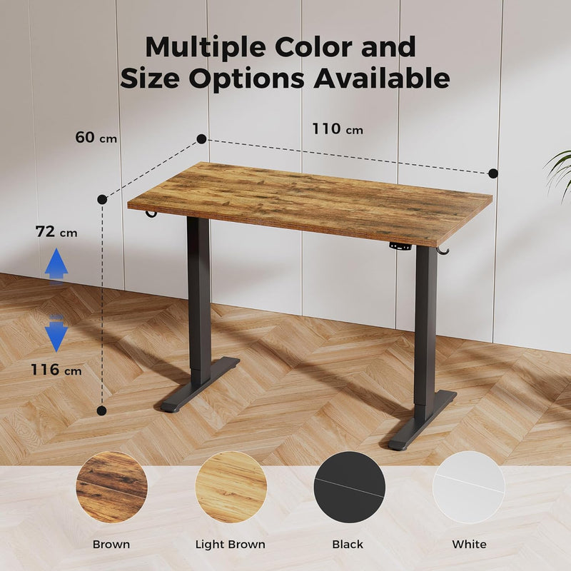 Electric Standing Desk 2 Memory Buttons Height