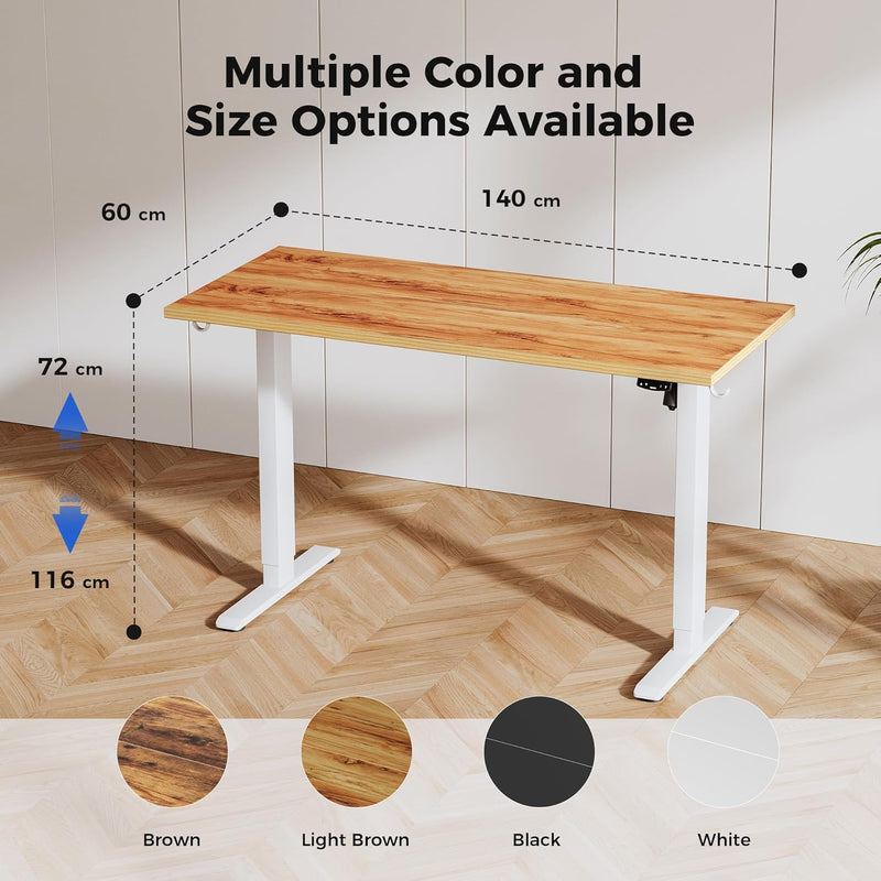 Electric Standing Desk 2 Memory Buttons Height