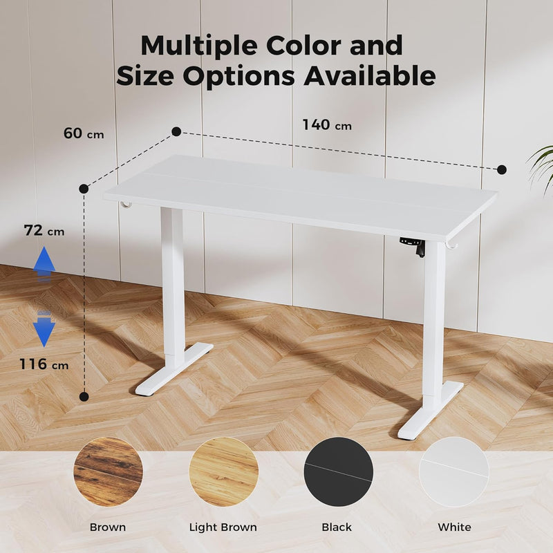 Electric Standing Desk 2 Memory Buttons Height