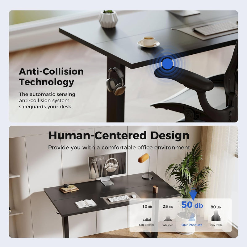 Electric Standing Desk 2 Memory Buttons Height
