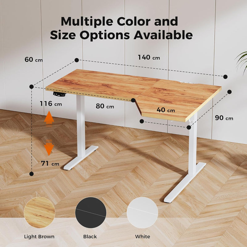 Electric Standing Desk 2 Memory Buttons Height