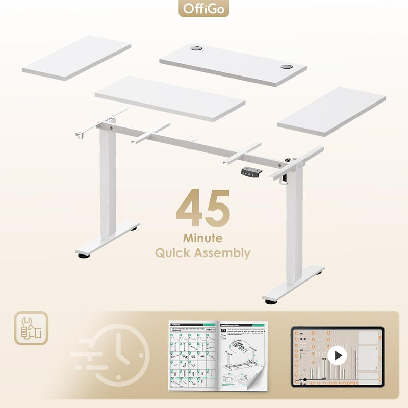 Desk Height Adjustable with 2 Memory Presets