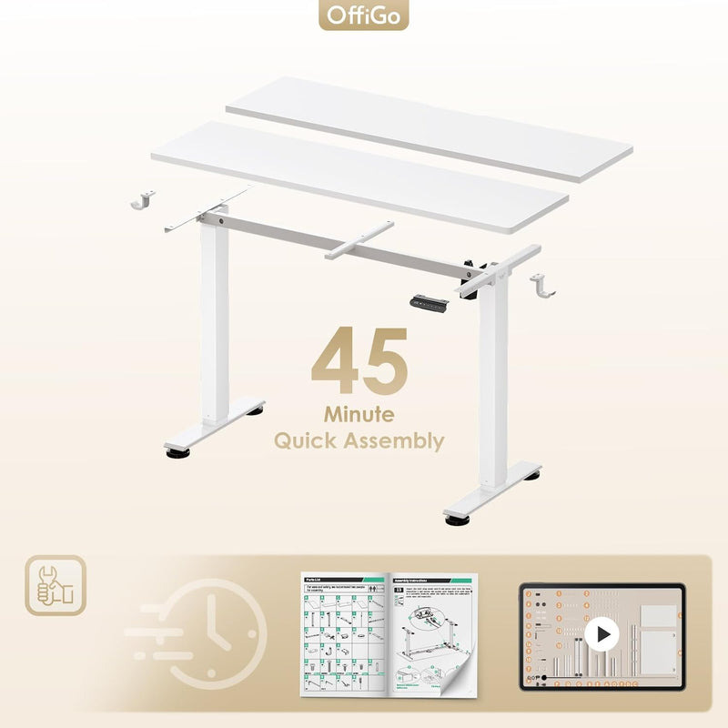 Desk Height Adjustable with 2 Memory Presets