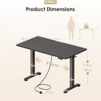 Electric Standing Desk Height Adjustable with 2