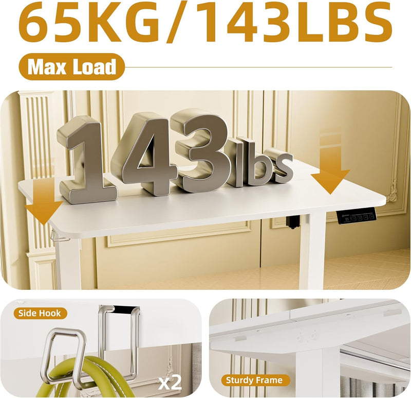 Electric Standing Desk 2 Memory Heights Height