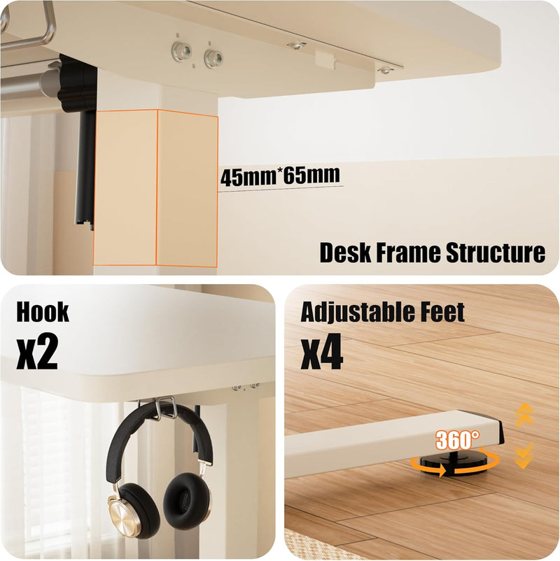 Electric Standing Desk 2 Memory Heights Height
