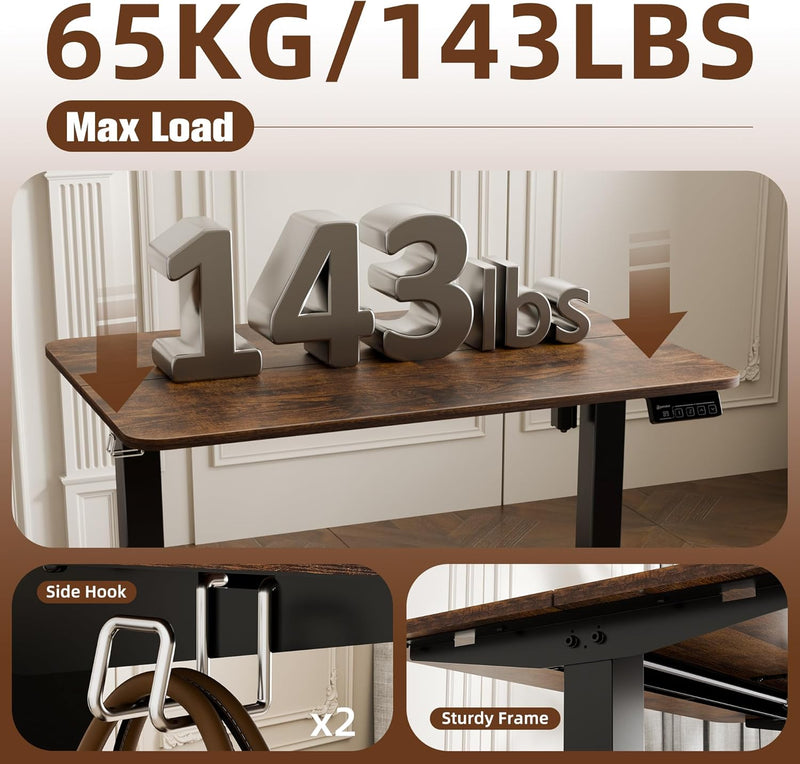 Electric Standing Desk 2 Memory Heights Height