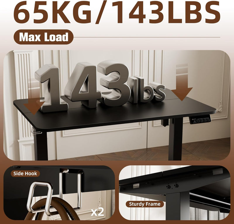 Electric Standing Desk 2 Memory Heights Height