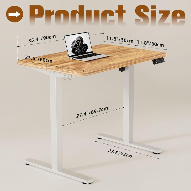 Electric Standing Desk 2 Memory Heights Height