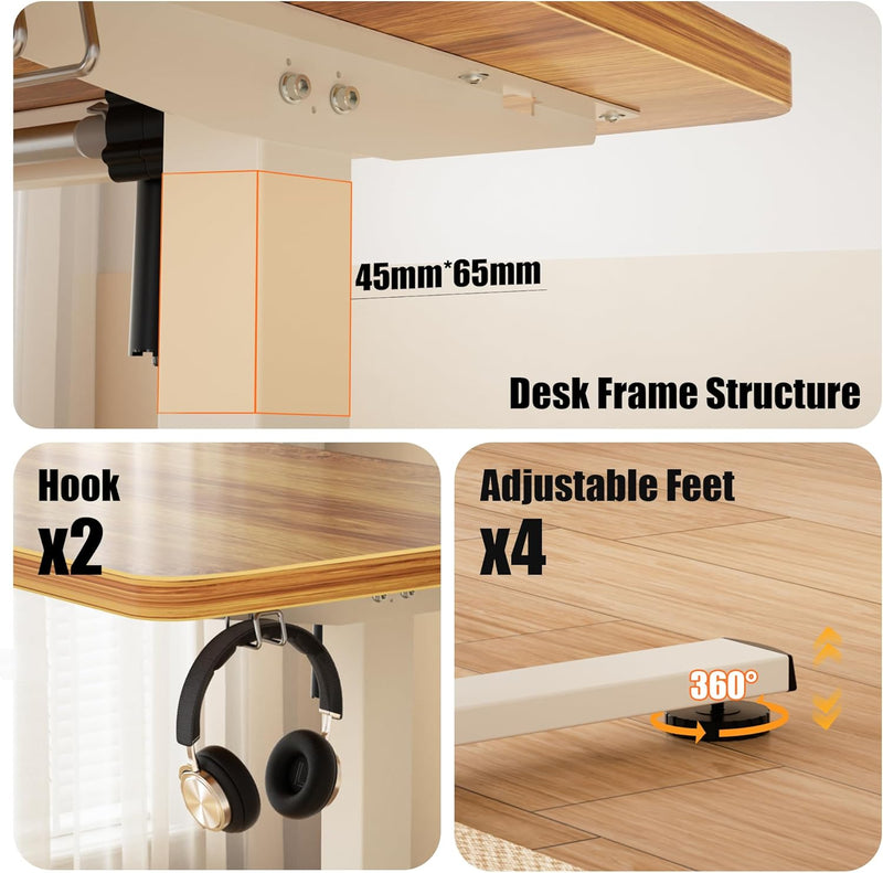 Electric Standing Desk 2 Memory Heights Height