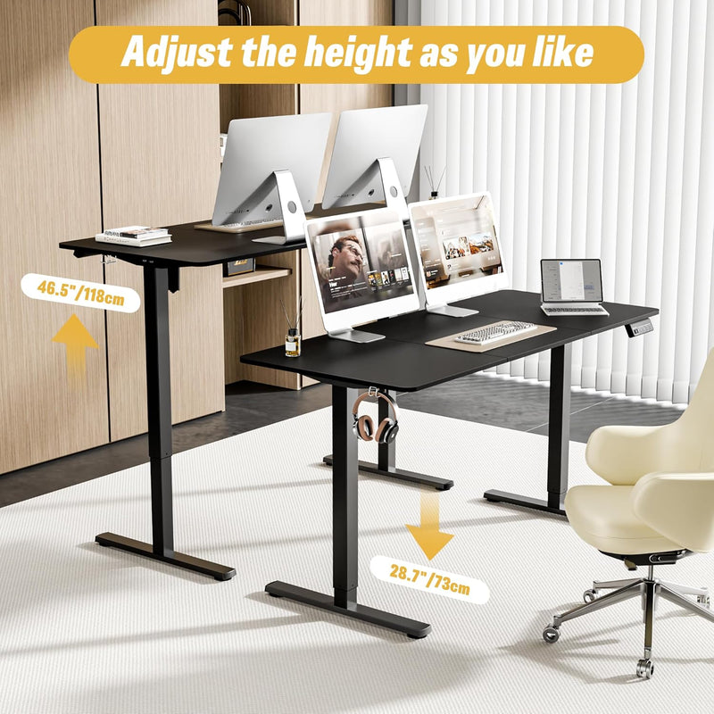 Electric Standing Desk 2 Memory Heights Height