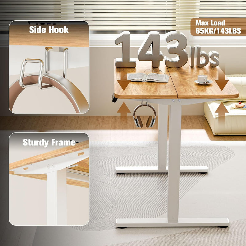 Electric Standing Desk 2 Memory Heights Height