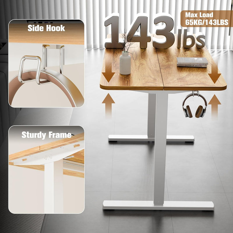 Electric Standing Desk 2 Memory Heights Height