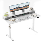 Electric Standing Desk LED Plug Movable Monitorstand