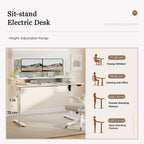 Electric Standing Desk LED Plug Movable Monitorstand