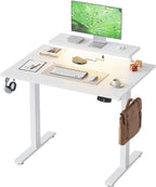Electric Standing Desk LED Plug Movable Monitorstand