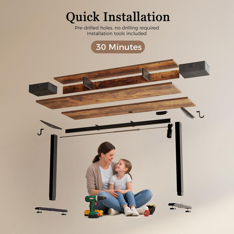 Electric Standing Desk LED Plug Movable Monitorstand