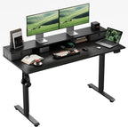 Electric Standing Desk LED Plug Movable Monitorstand