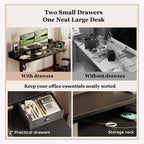 Electric Standing Desk LED Plug Movable Monitorstand