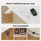 Electric Standing Desk LED Plug Movable Monitorstand