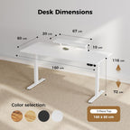 Electric Standing Desk LED Plug Movable Monitorstand