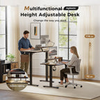 Electric Standing Desk LED Plug Movable Monitorstand