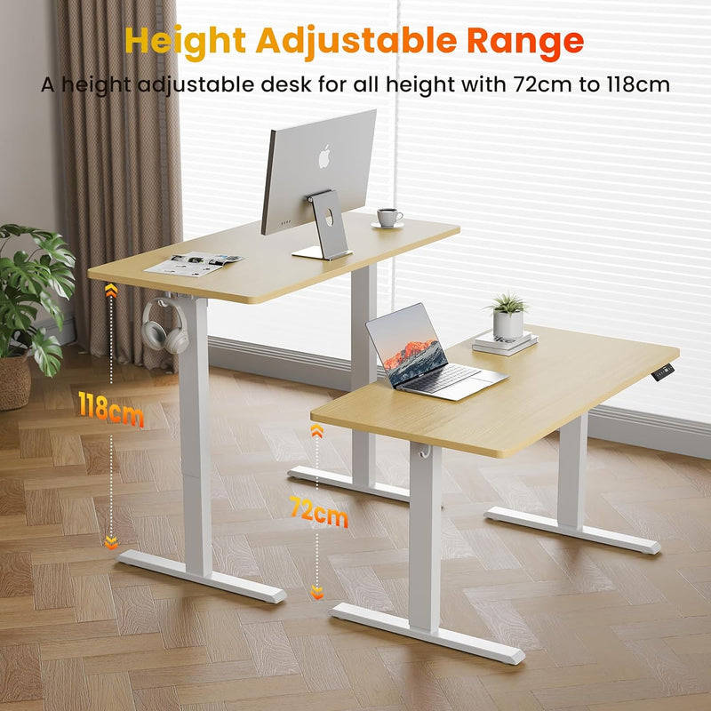 Electric Standing Desk Oak