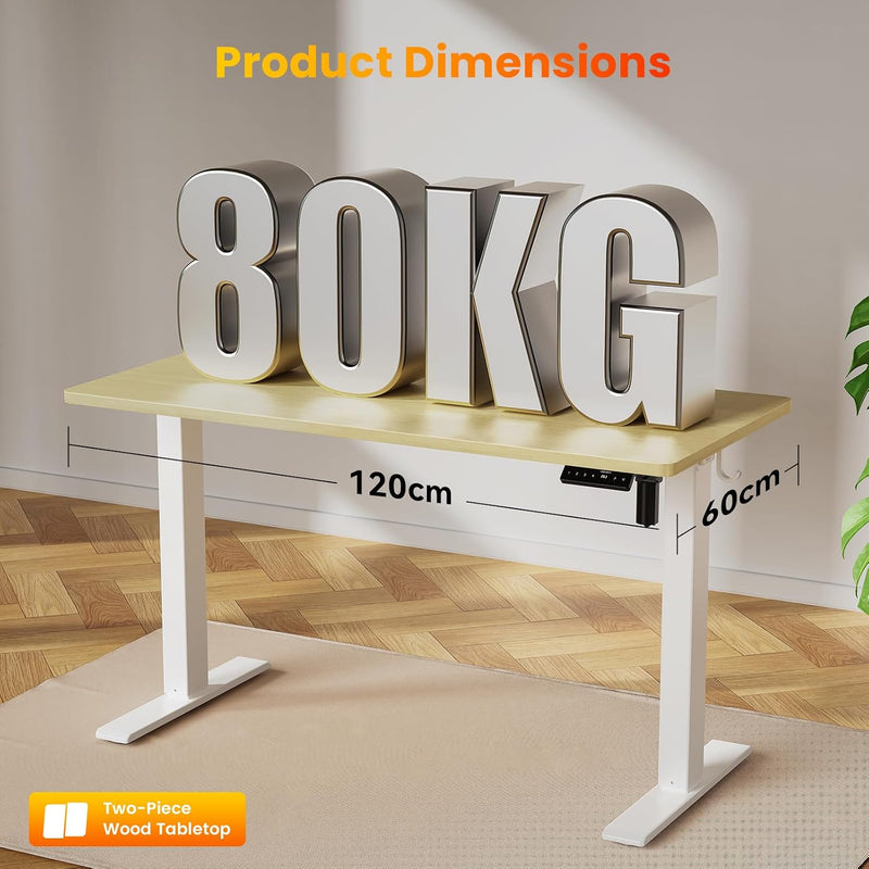 Electric Standing Desk Oak