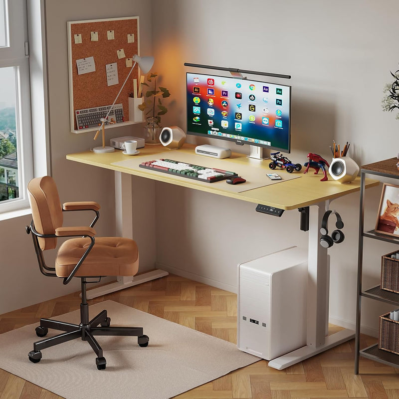 Electric Standing Desk Oak