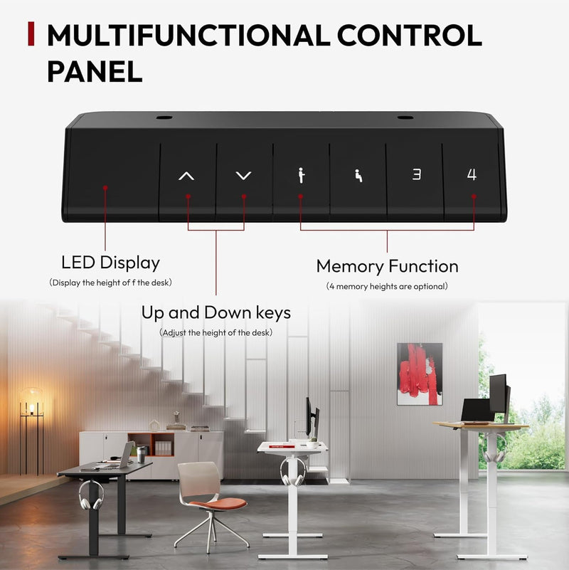 Electric Standing Desk One Piece