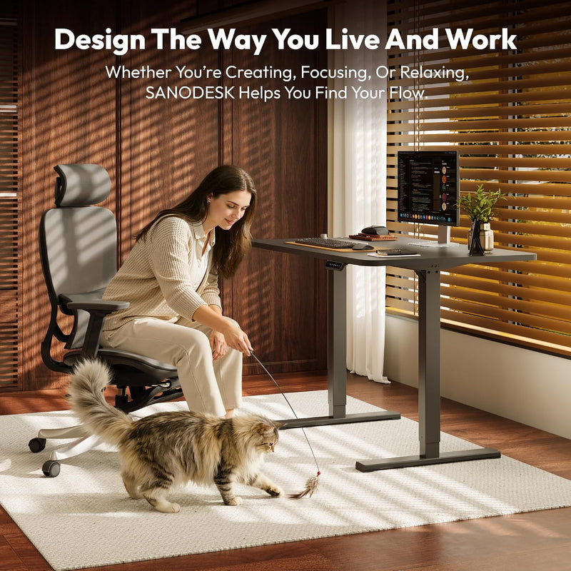 Electric Standing Desk 110 X 54 One Piece