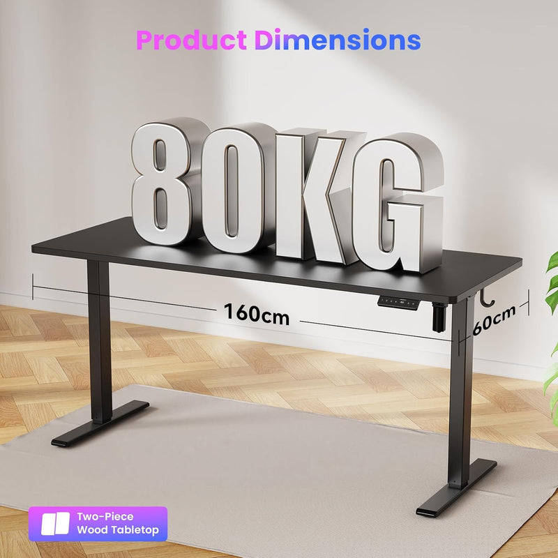 Electric Standing Desk Rustic