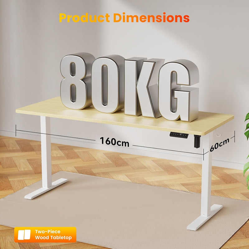 Electric Standing Desk Rustic