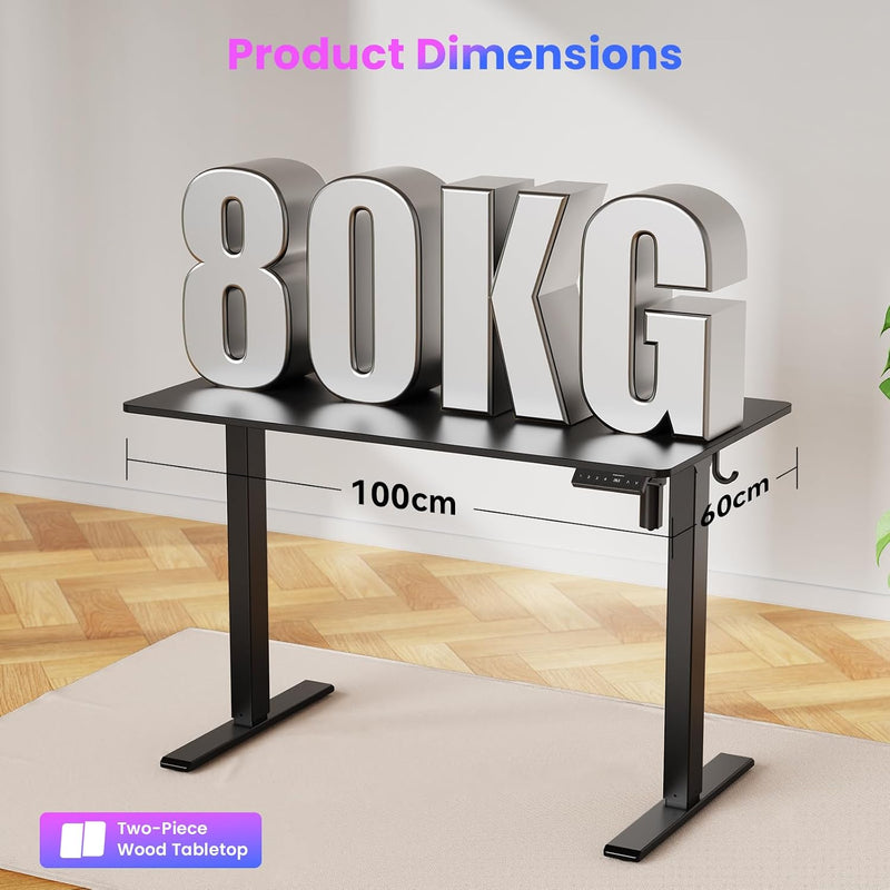 Electric Standing Desk Rustic