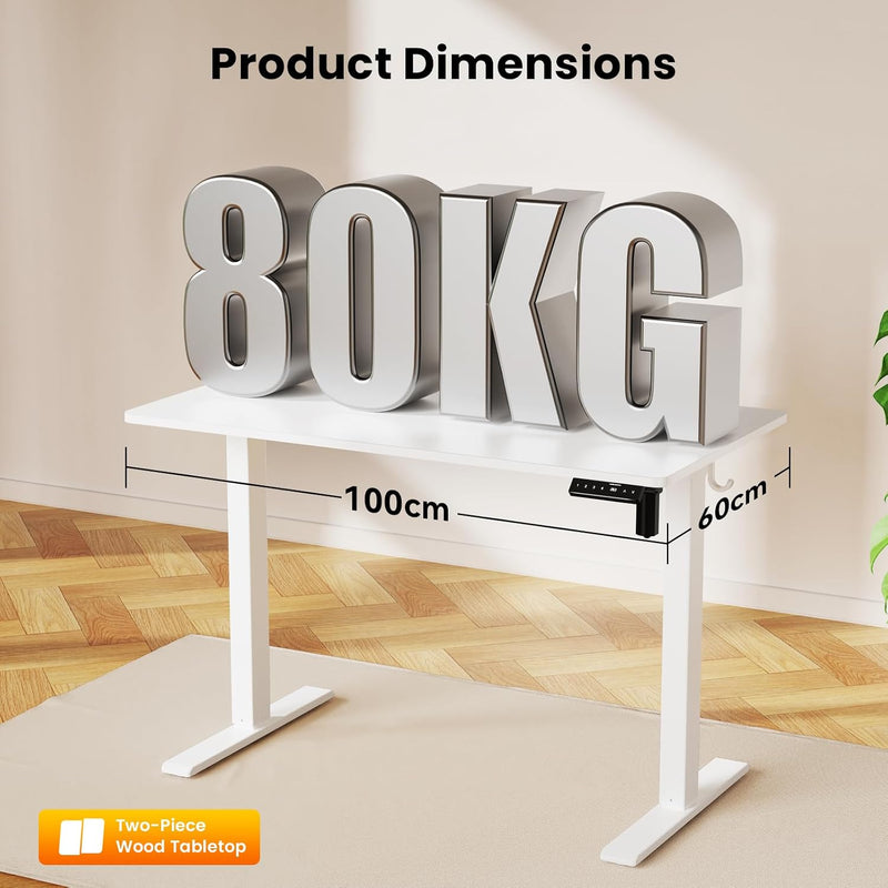 Electric Standing Desk Rustic