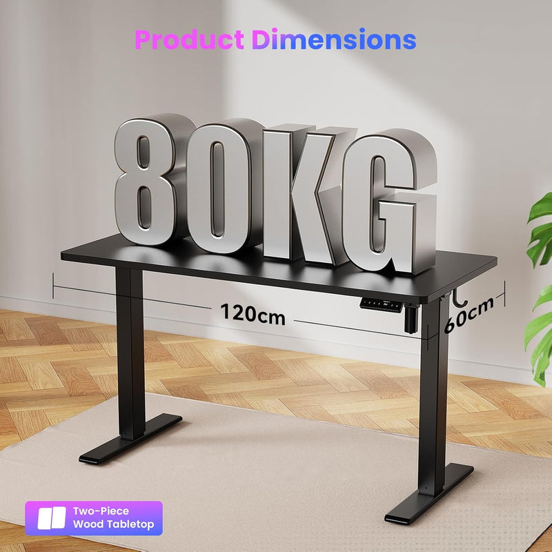 Electric Standing Desk Rustic