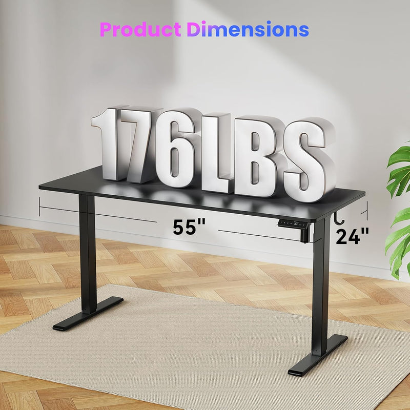 Electric Standing Desk Rustic