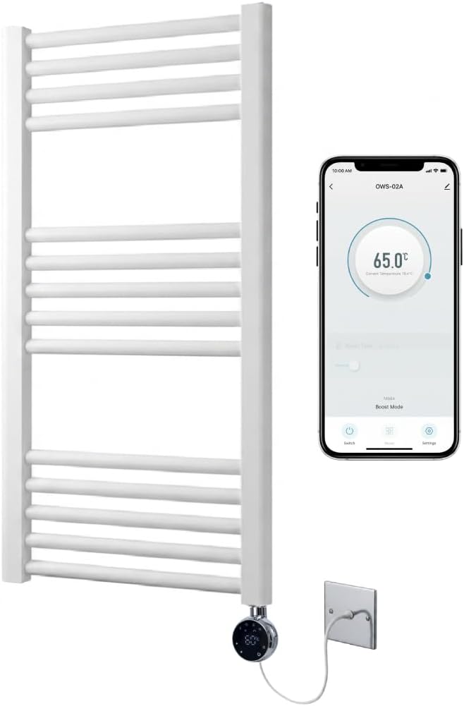 Electric Wifi Heated Towel Rail 500MM