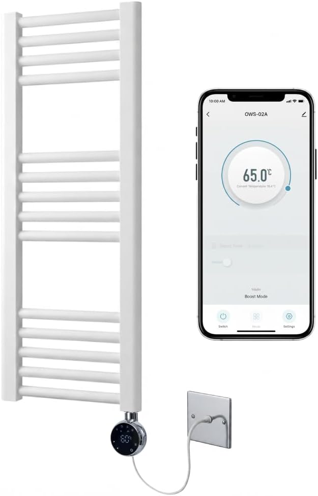 Electric Wifi Heated Towel Rail 500MM